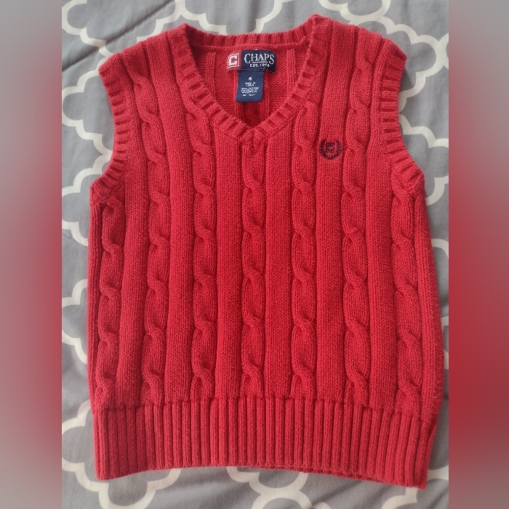 Toddler vest red size 4T